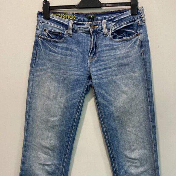 J.Crew Matchstick Straight Leg Stretch Jeans 28R TALL - Picture 3 of 14